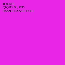 #E926E8 - Razzle Dazzle Rose Color Image