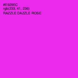 #E929EC - Razzle Dazzle Rose Color Image