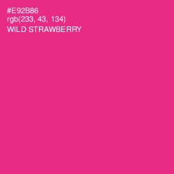 #E92B86 - Wild Strawberry Color Image