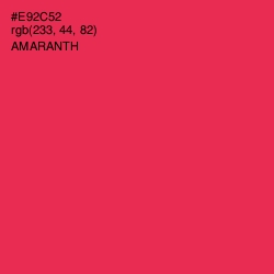 #E92C52 - Amaranth Color Image