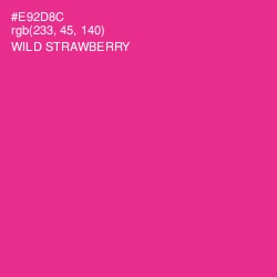 #E92D8C - Wild Strawberry Color Image