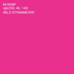 #E9308F - Wild Strawberry Color Image