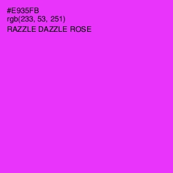 #E935FB - Razzle Dazzle Rose Color Image