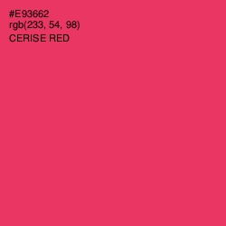 #E93662 - Cerise Red Color Image