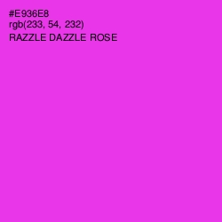 #E936E8 - Razzle Dazzle Rose Color Image