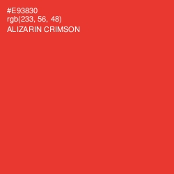 #E93830 - Alizarin Crimson Color Image