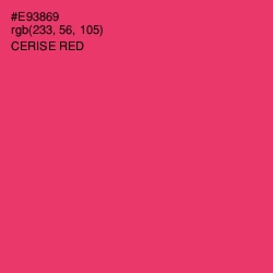 #E93869 - Cerise Red Color Image