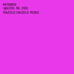 #E938E9 - Razzle Dazzle Rose Color Image