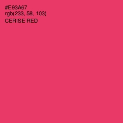 #E93A67 - Cerise Red Color Image