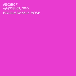 #E93BCF - Razzle Dazzle Rose Color Image