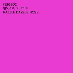 #E93BD2 - Razzle Dazzle Rose Color Image