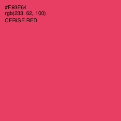 #E93E64 - Cerise Red Color Image