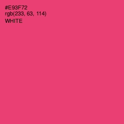 #E93F72 - Cerise Red Color Image