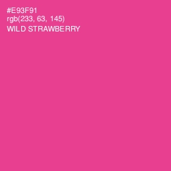 #E93F91 - Wild Strawberry Color Image