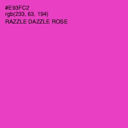 #E93FC2 - Razzle Dazzle Rose Color Image