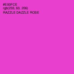 #E93FCE - Razzle Dazzle Rose Color Image