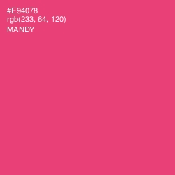 #E94078 - Mandy Color Image