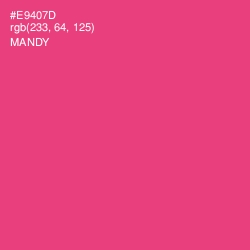 #E9407D - Mandy Color Image