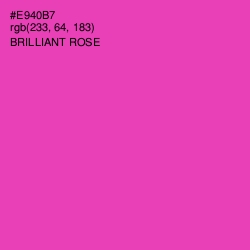#E940B7 - Brilliant Rose Color Image