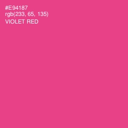 #E94187 - Violet Red Color Image