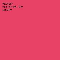 #E94267 - Mandy Color Image