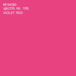 #E94280 - Violet Red Color Image