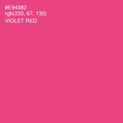 #E94382 - Violet Red Color Image