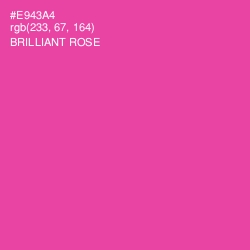 #E943A4 - Brilliant Rose Color Image