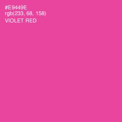 #E9449E - Violet Red Color Image