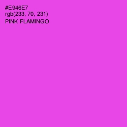 #E946E7 - Pink Flamingo Color Image