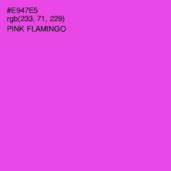 #E947E5 - Pink Flamingo Color Image