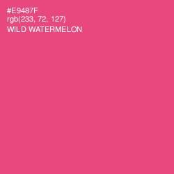 #E9487F - Wild Watermelon Color Image