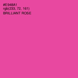 #E948A1 - Brilliant Rose Color Image