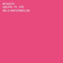 #E94A7D - Wild Watermelon Color Image