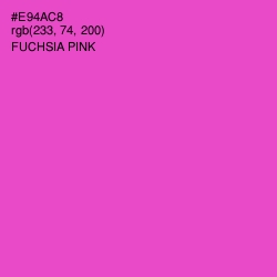 #E94AC8 - Fuchsia Pink Color Image