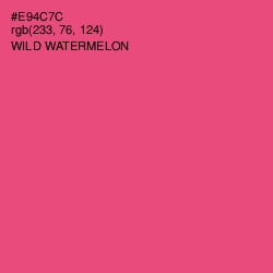 #E94C7C - Wild Watermelon Color Image