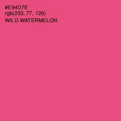 #E94D7E - Wild Watermelon Color Image