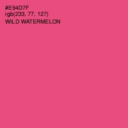 #E94D7F - Wild Watermelon Color Image