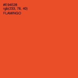 #E94E28 - Flamingo Color Image