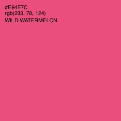 #E94E7C - Wild Watermelon Color Image