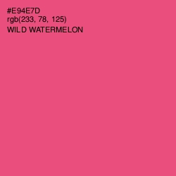 #E94E7D - Wild Watermelon Color Image