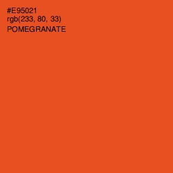 #E95021 - Pomegranate Color Image