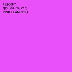 #E950F7 - Pink Flamingo Color Image