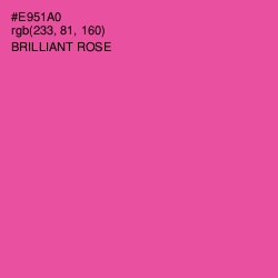 #E951A0 - Brilliant Rose Color Image