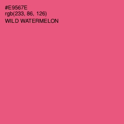 #E9567E - Wild Watermelon Color Image