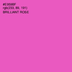 #E959BF - Brilliant Rose Color Image