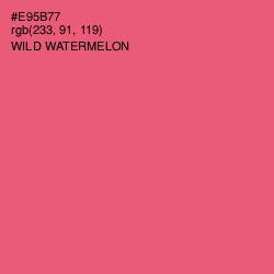 #E95B77 - Wild Watermelon Color Image