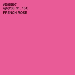 #E95B97 - French Rose Color Image