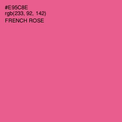 #E95C8E - French Rose Color Image