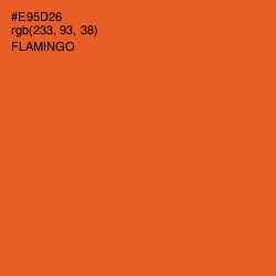 #E95D26 - Flamingo Color Image